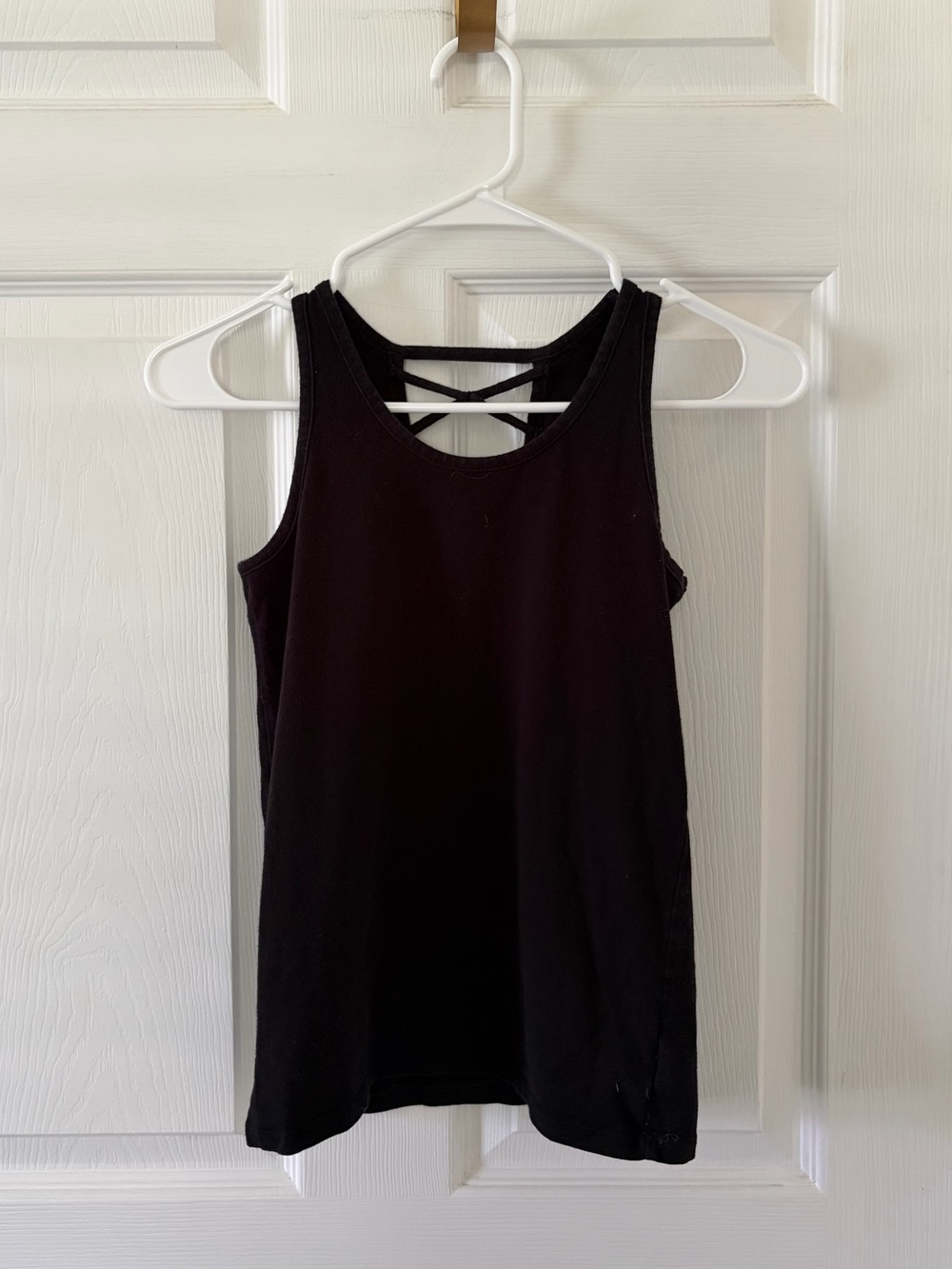 Old Navy Black Crisscross Back Tank Top - Womens XS, Girls L